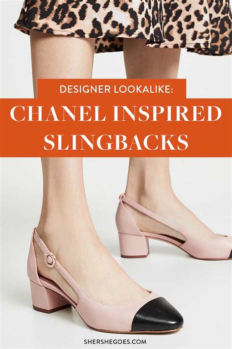 best chanel slingback dupe|chanel look alike flats.